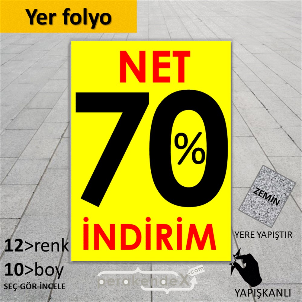 Net İndirim %70 YER - ZEMİN FOLYO,  VİNİL -dikdörtgen,tek yön baskı