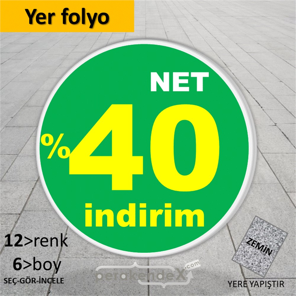 net yüzde 40 indirim YER ZEMİNE YAPIŞIR -oval,tek yön baskı