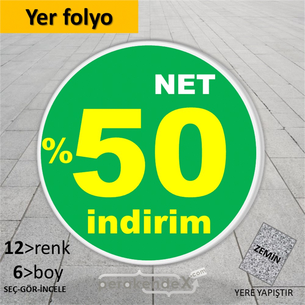 net yüzde 50 indirim YER ZEMİNE YAPIŞIR -oval,tek yön baskı