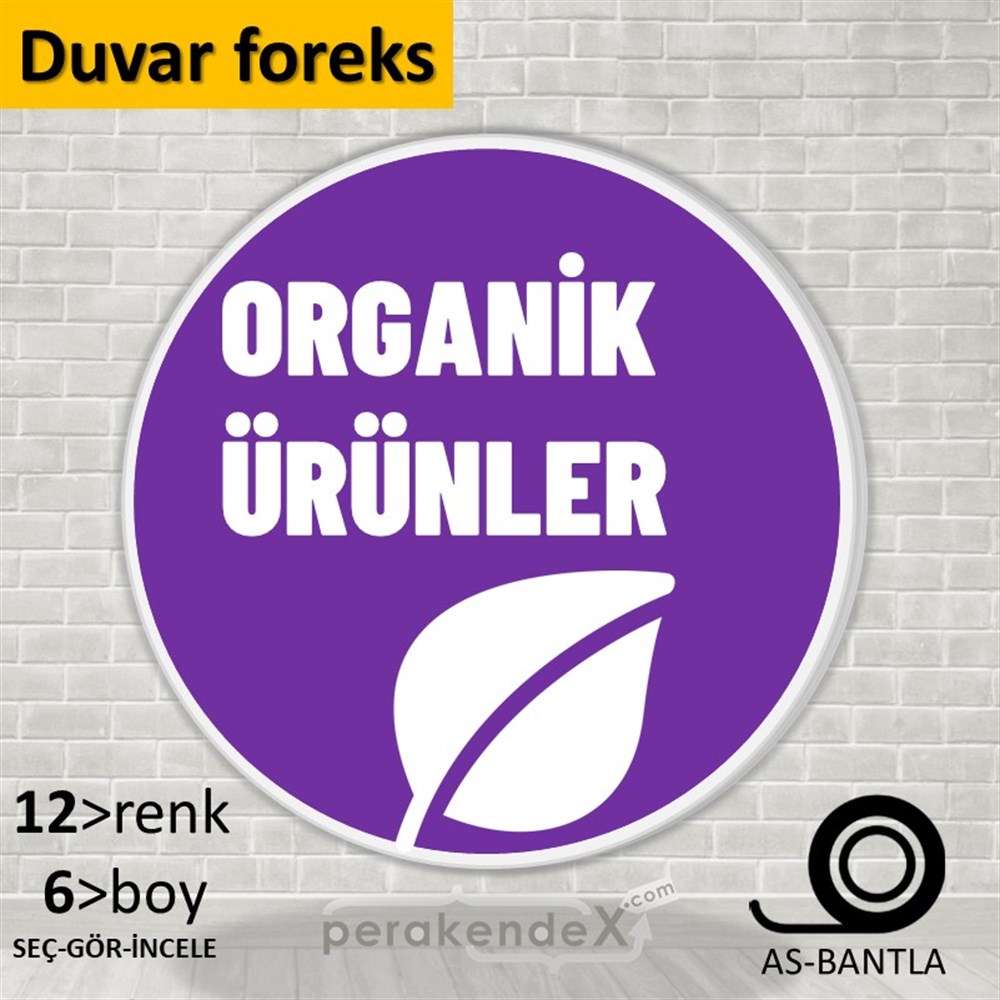 Organik Ürün Çeşitleri SERT PLASTİK POSTER,  AFİŞ -oval,tek yön baskısert plastik poster,  afiş