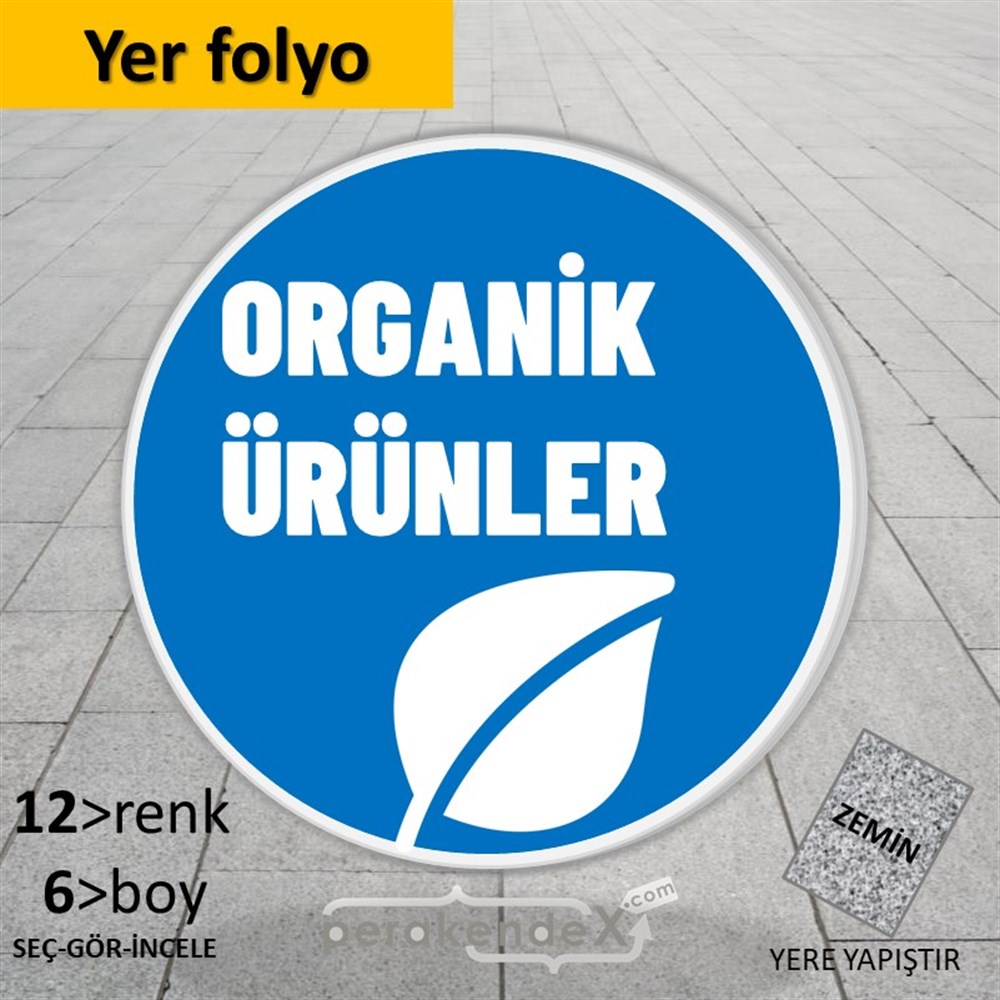 Organik Ürün Çeşitleri YER - ZEMİN FOLYO,  VİNİL -oval,tek yön baskıyer - zemin folyo,  vinil
