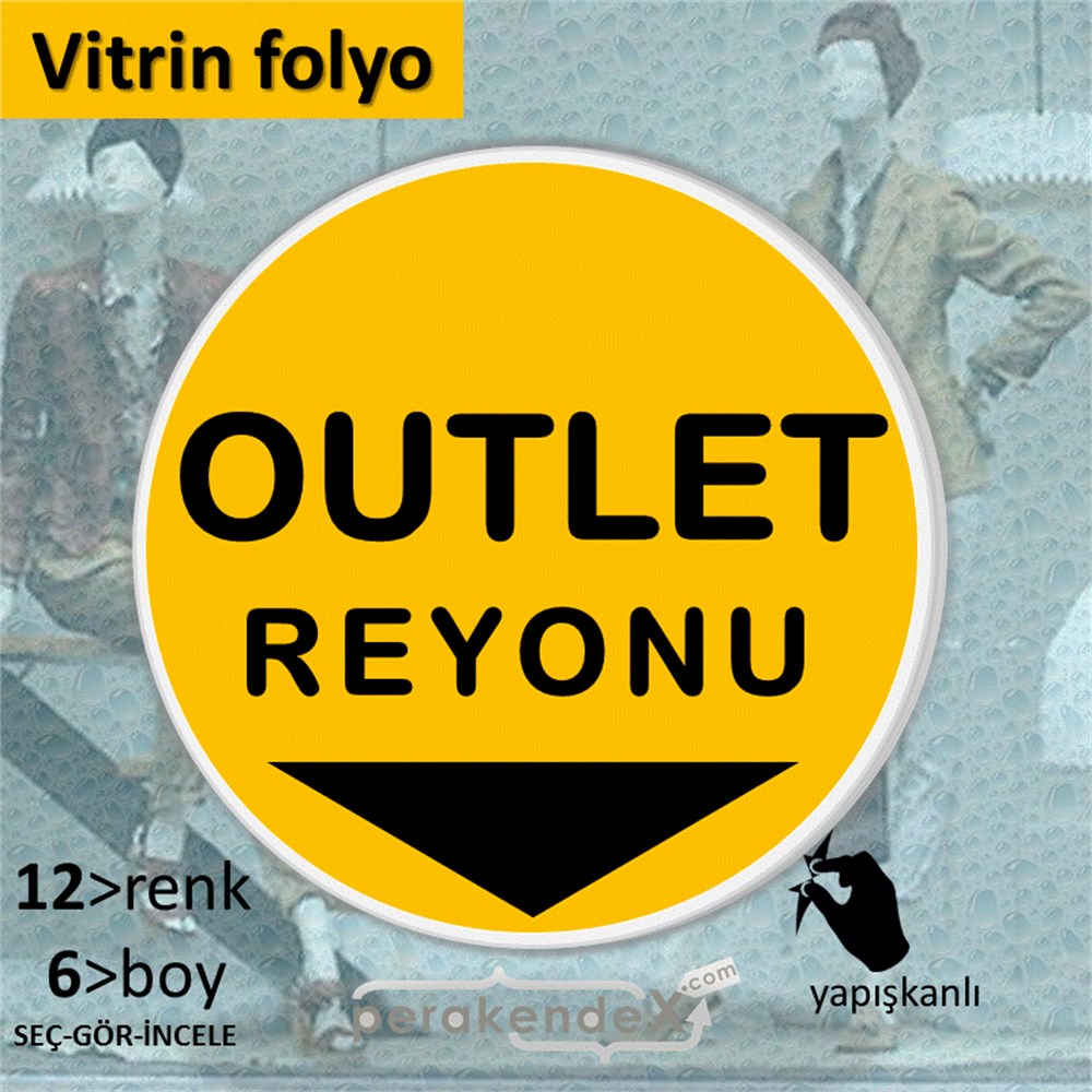 outlet reyonu CAMA YAPIŞAN FOLYO -oval,tek yön baskı