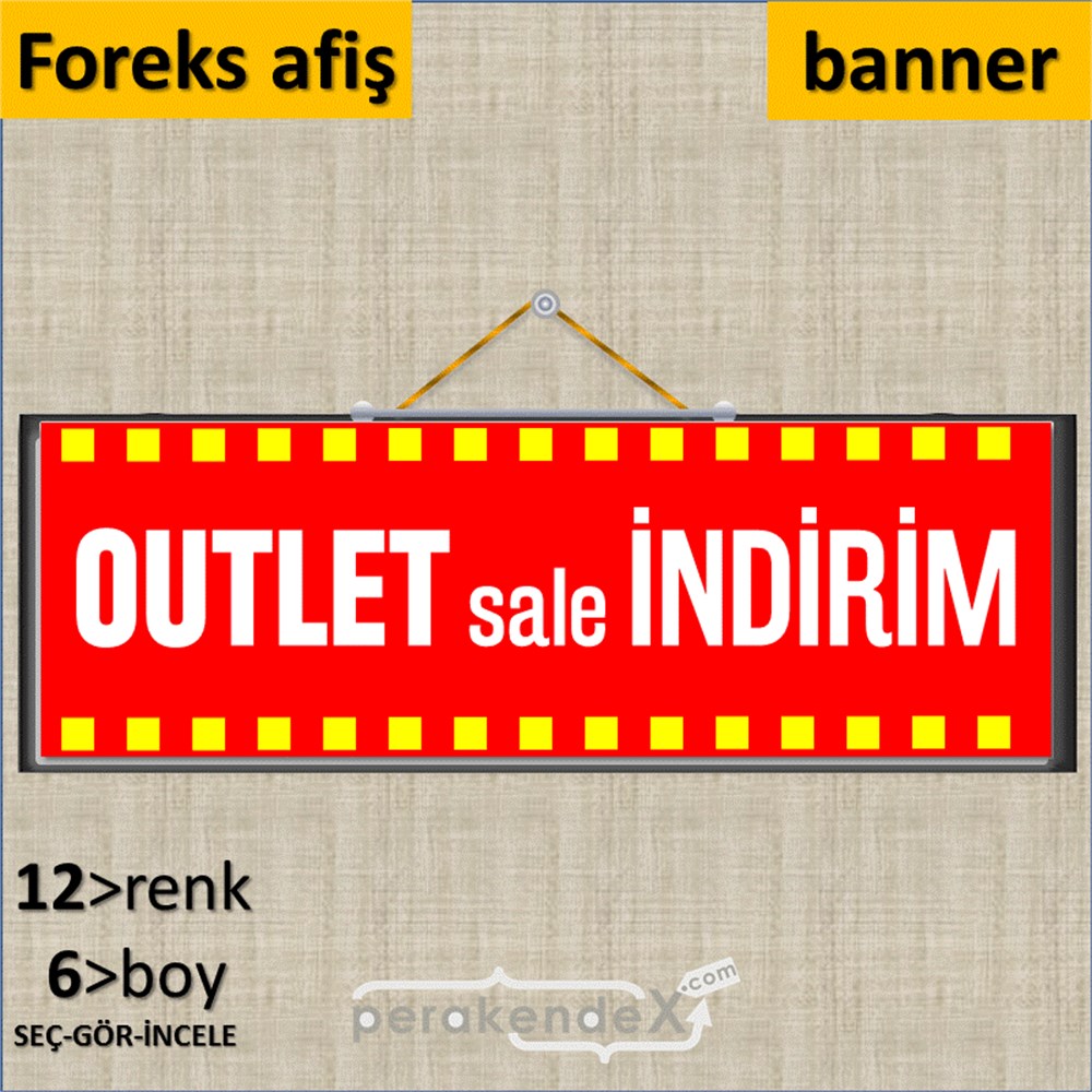 outlet sale indirim SERT PLASTİK BANNER  -dikdörtgen,tek yön baskı