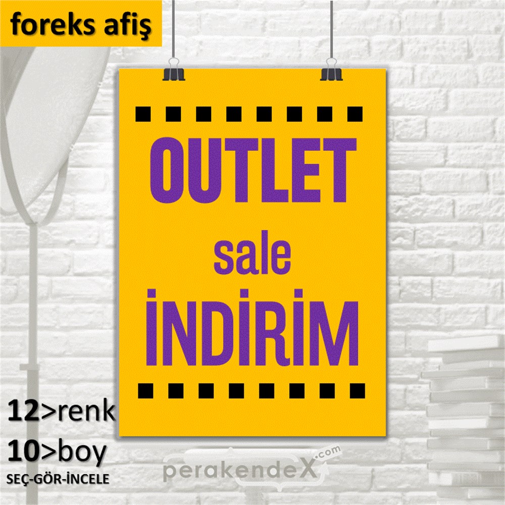 outlet sale indirim SERT PLASTİK POSTER -dikdörtgen,tek yön baskı