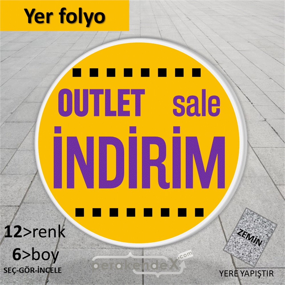 outlet sale indirim YER ZEMİNE YAPIŞIR -oval,tek yön baskı