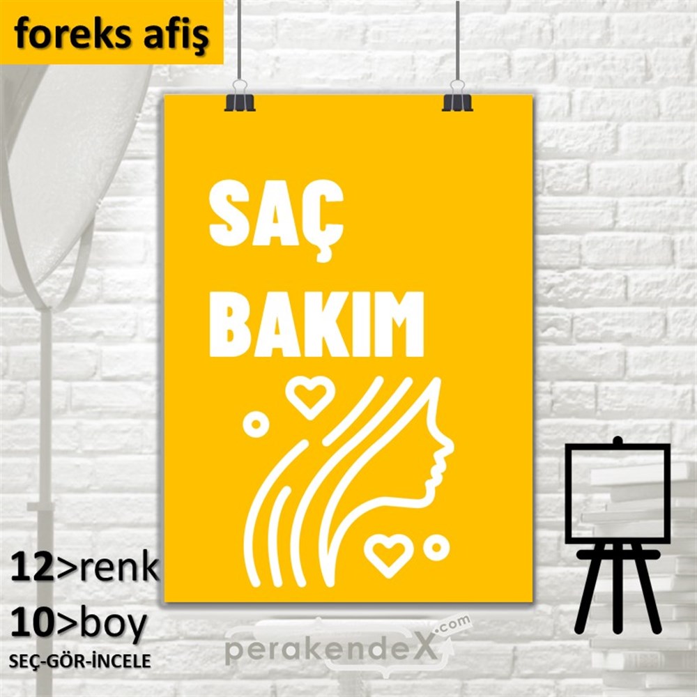 Saç Bakım Ürün Yazısı SERT PLASTİK POSTER,  AFİŞ -dikdörtgen,tek yön baskısert plastik poster,  afiş