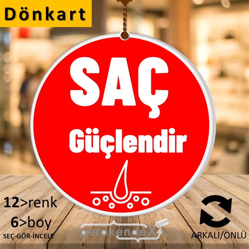 Saç Güçlendir Ürün Çeşitleri DÖNKART -oval,çift yön baskıdön-kart