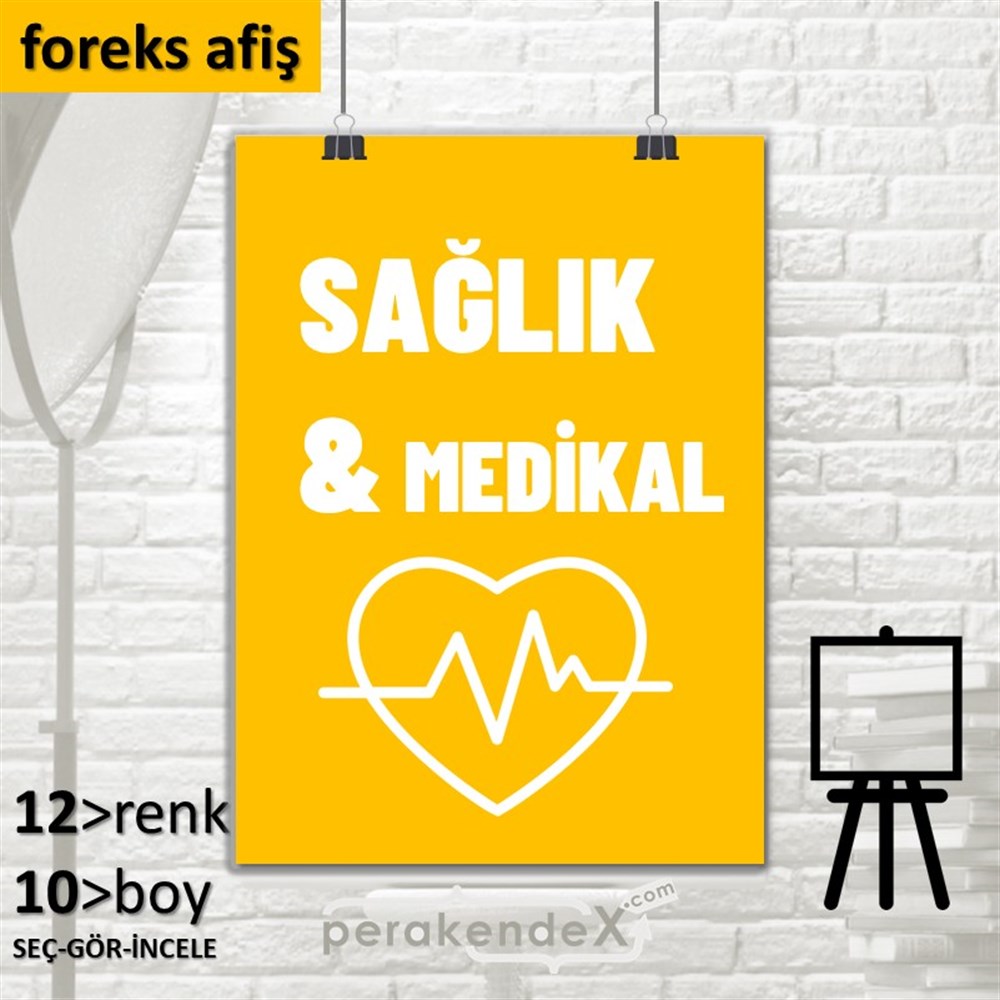Sağlık Medikal Ürün Çeşitleri SERT PLASTİK POSTER,  AFİŞ -dikdörtgen,tek yön baskısert plastik poster,  afiş