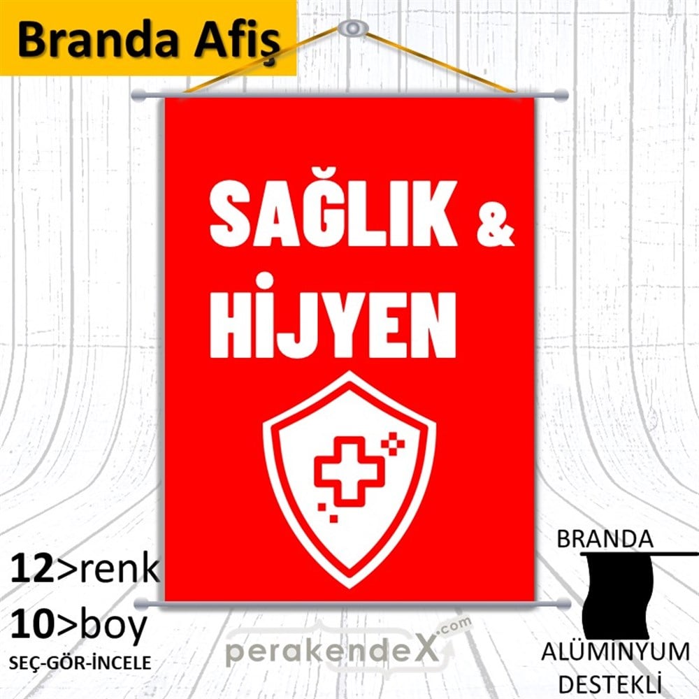 Sağlık Ve Hijyen Ürünleri BRANDA POSTER,  AFİŞ -dikdörtgen,tek yön baskıbranda poster,  afiş
