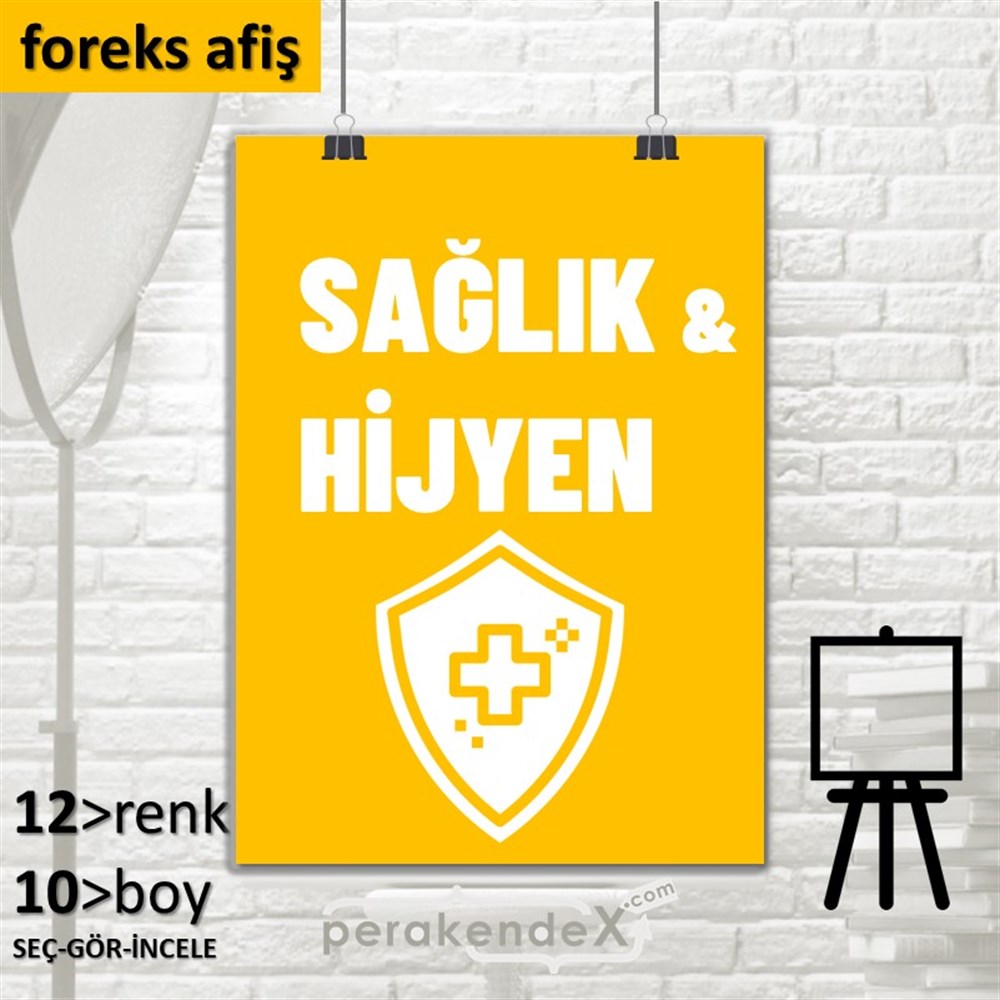 Sağlık Ve Hijyen Ürünleri SERT PLASTİK POSTER,  AFİŞ -dikdörtgen,tek yön baskısert plastik poster,  afiş