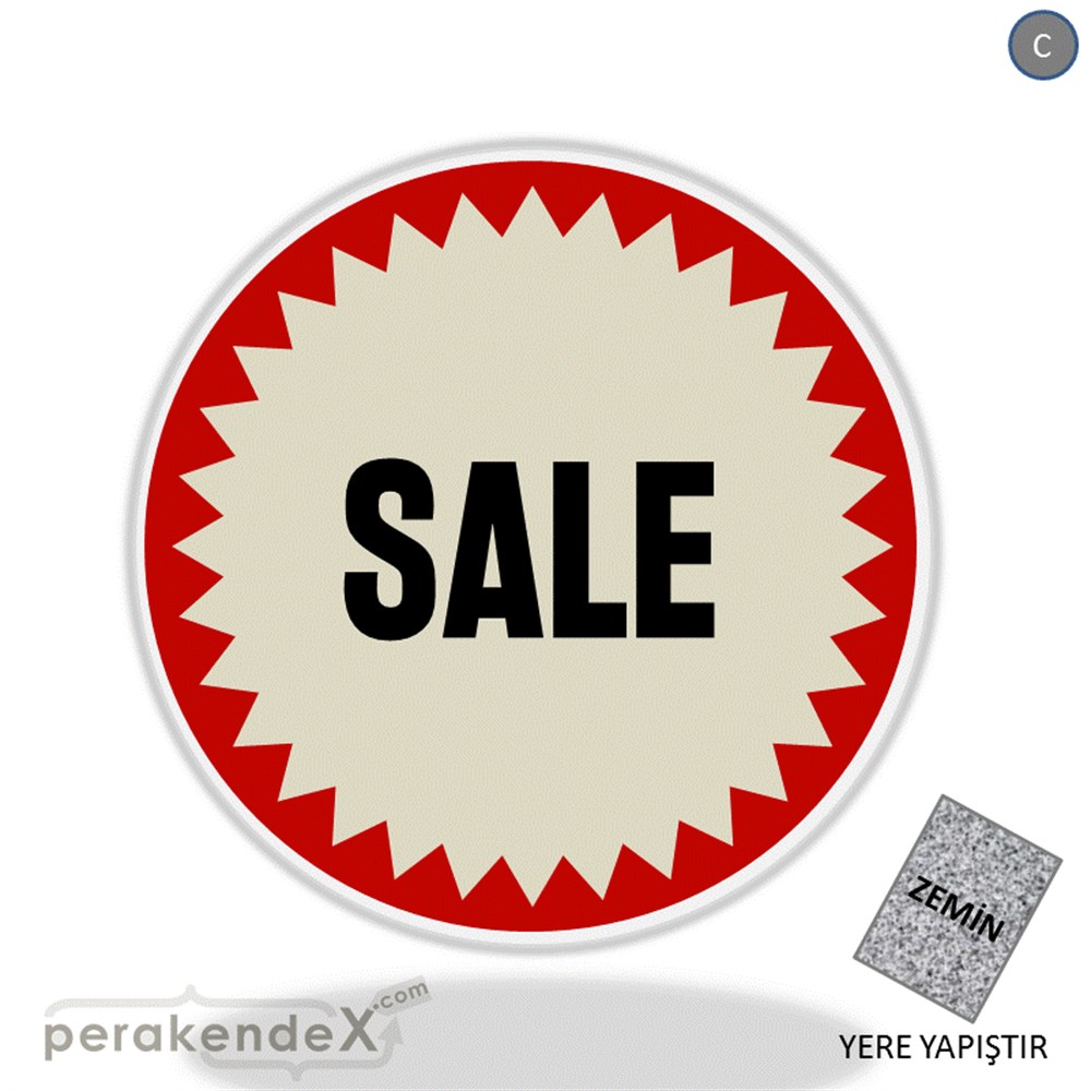 sale * YER ZEMİNE YAPIŞIR -oval,tek yön baskı