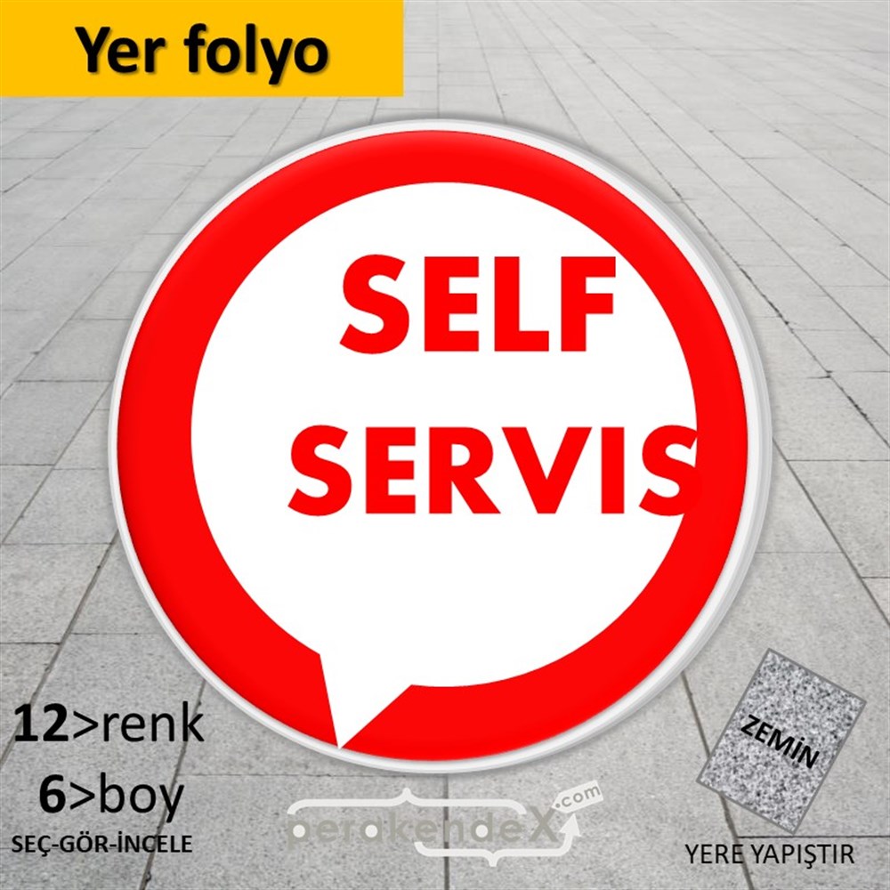 Self Servis Hizmet YER - ZEMİN FOLYO,  VİNİL -oval,tek yön baskıyer - zemin folyo,  vinil