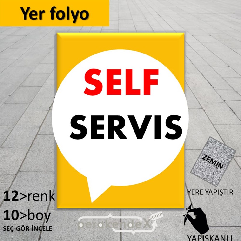Self Servis Hizmet YER - ZEMİN FOLYO,  VİNİL -dikdörtgen,tek yön baskıyer - zemin folyo,  vinil