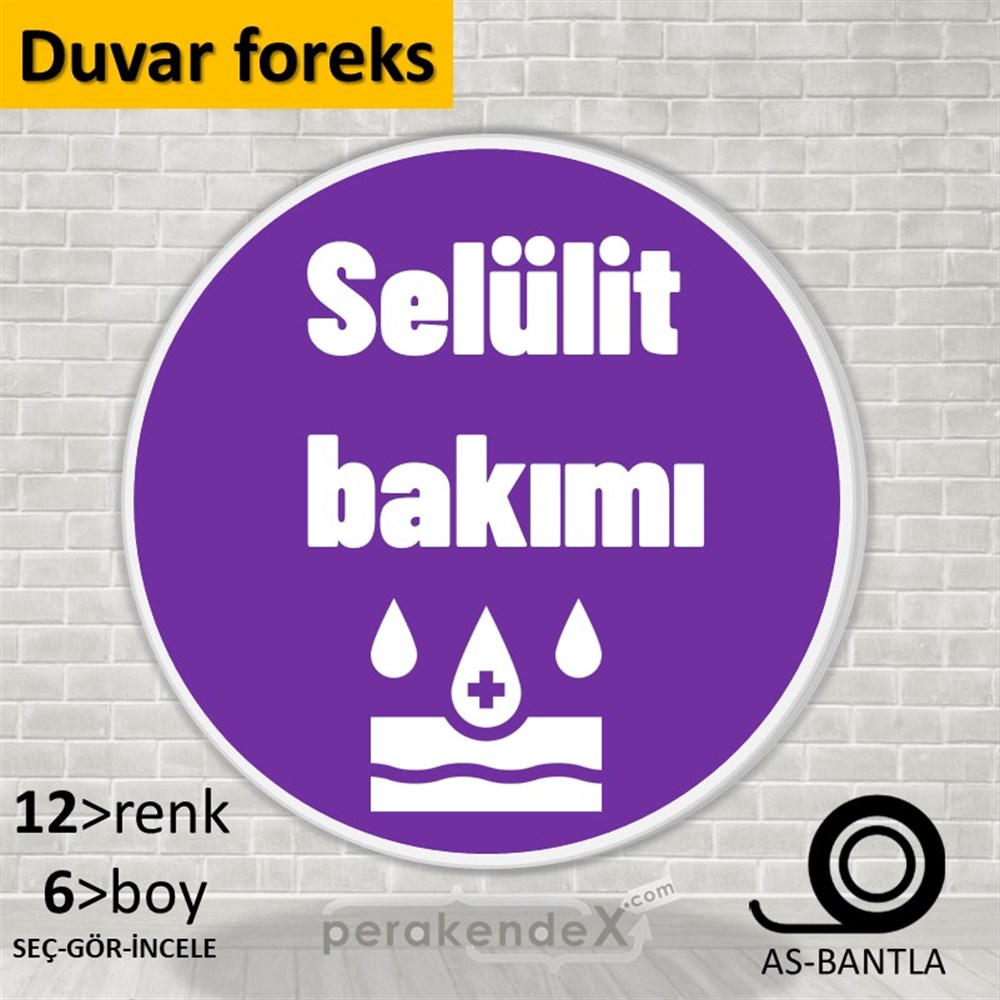 Selülit Bakımı Yazısı SERT PLASTİK POSTER,  AFİŞ -oval,tek yön baskısert plastik poster,  afiş