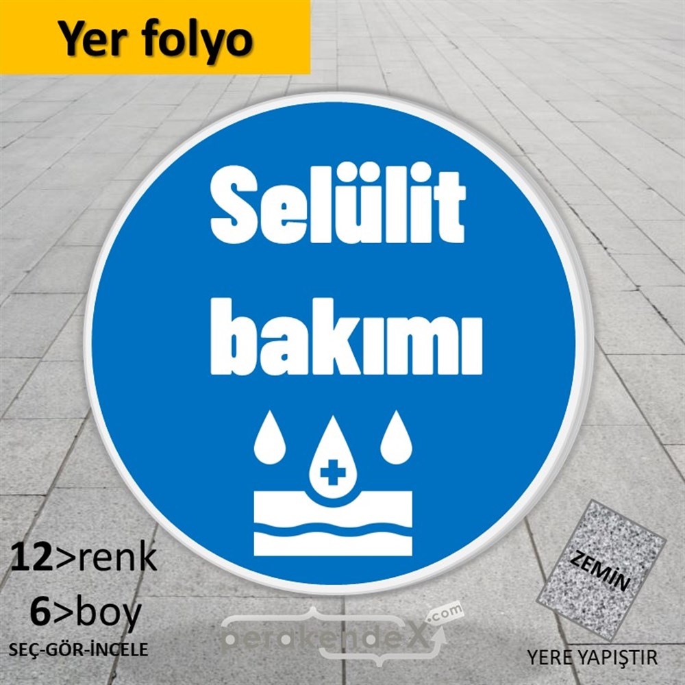 Selülit Bakımı Yazısı YER - ZEMİN FOLYO,  VİNİL -oval,tek yön baskıyer - zemin folyo,  vinil