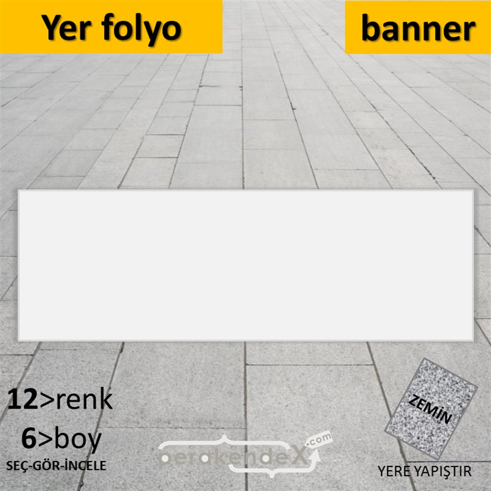 Sen Tasarla Biz Düzenler Onay Alır Göndeririz. YER - ZEMİN FOLYO,  VİNİL (BANNER) -dikdörtgen,tek yön baskıyer - zemin folyo,  vinil