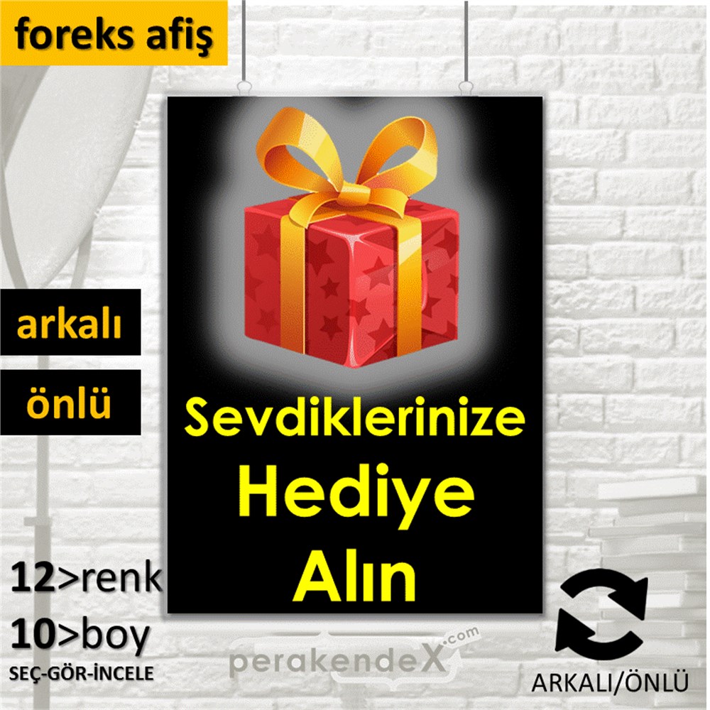 Sevdiklerinize Hediye Alın SERT PLASTİK POSTER,  AFİŞ -dikdörtgen,çift yön baskı