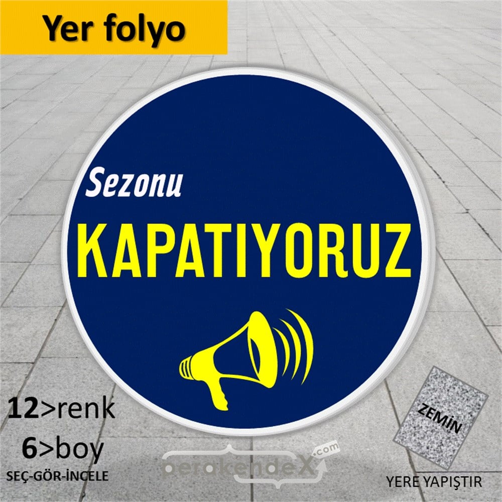 sezonu kapatıyoruz YER ZEMİNE YAPIŞIR -oval,tek yön baskı