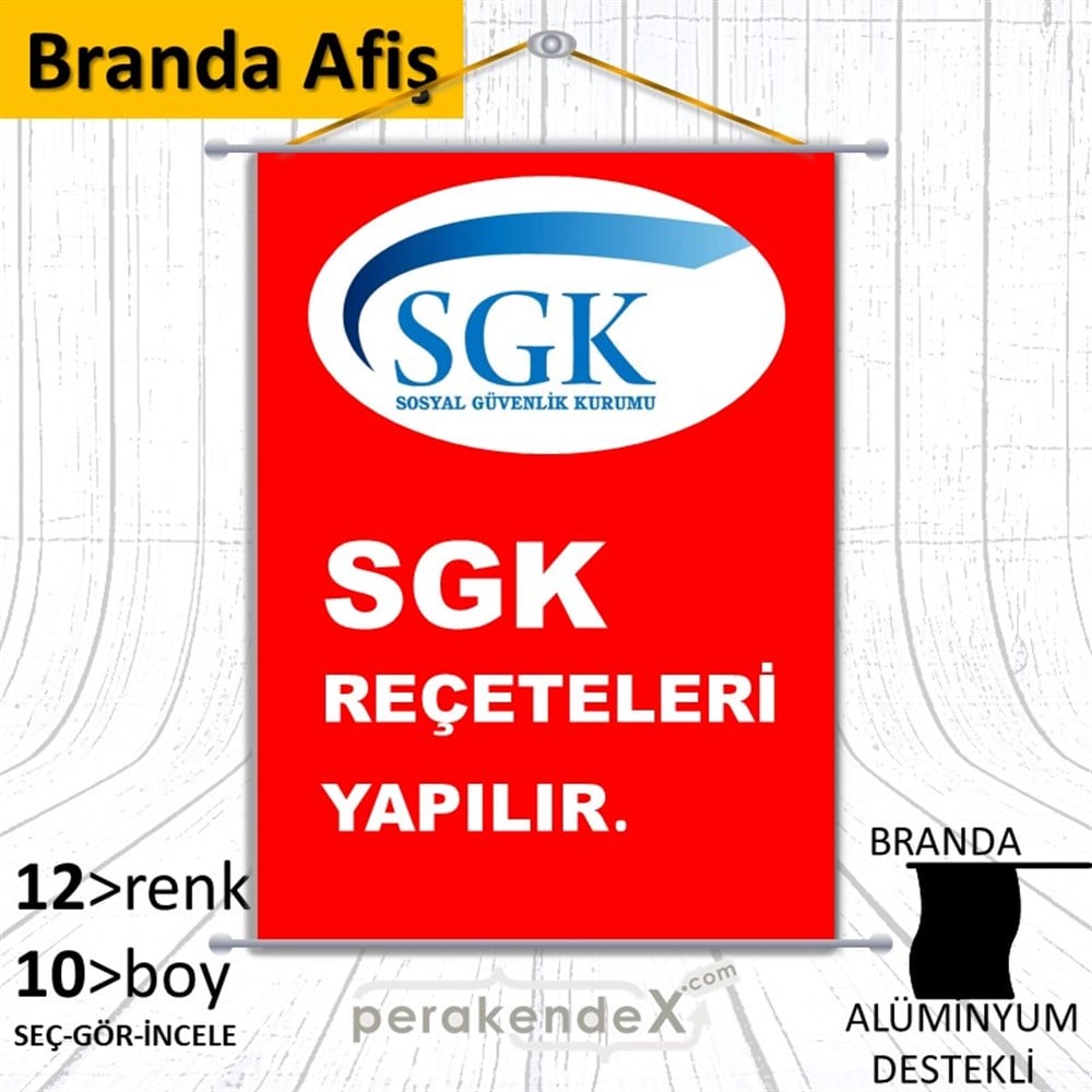 Sgk Reçeteleri Yapılır. BRANDA POSTER,  AFİŞ -dikdörtgen,tek yön baskıbranda poster,  afiş