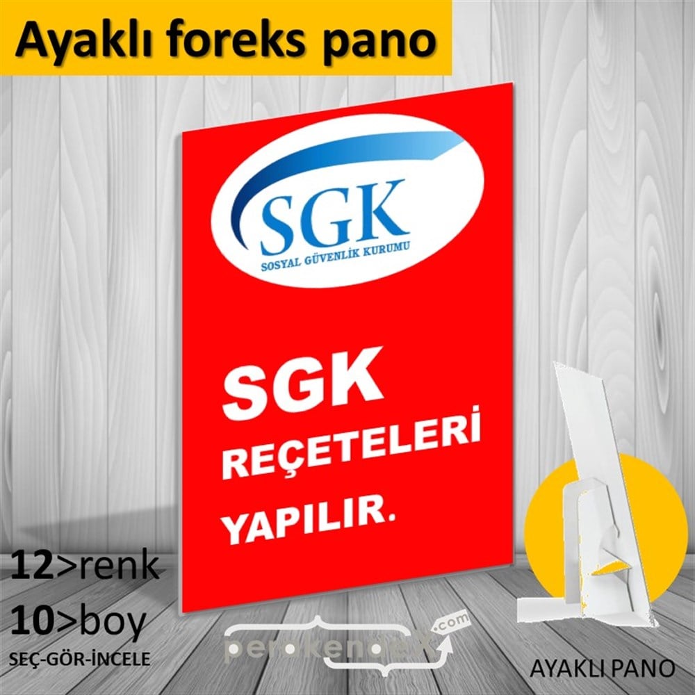 Sgk Reçeteleri Yapılır. KARTON AYAKLI POSTER,  PANO -dikdörtgen,tek yön baskıkarton ayaklı poster,  pano