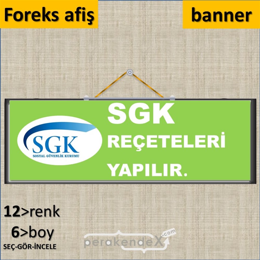 Sgk Reçeteleri Yapılır. SERT PLASTİK POSTER,  AFİŞ (BANNER) -dikdörtgen,tek yön baskısert plastik poster,  afiş