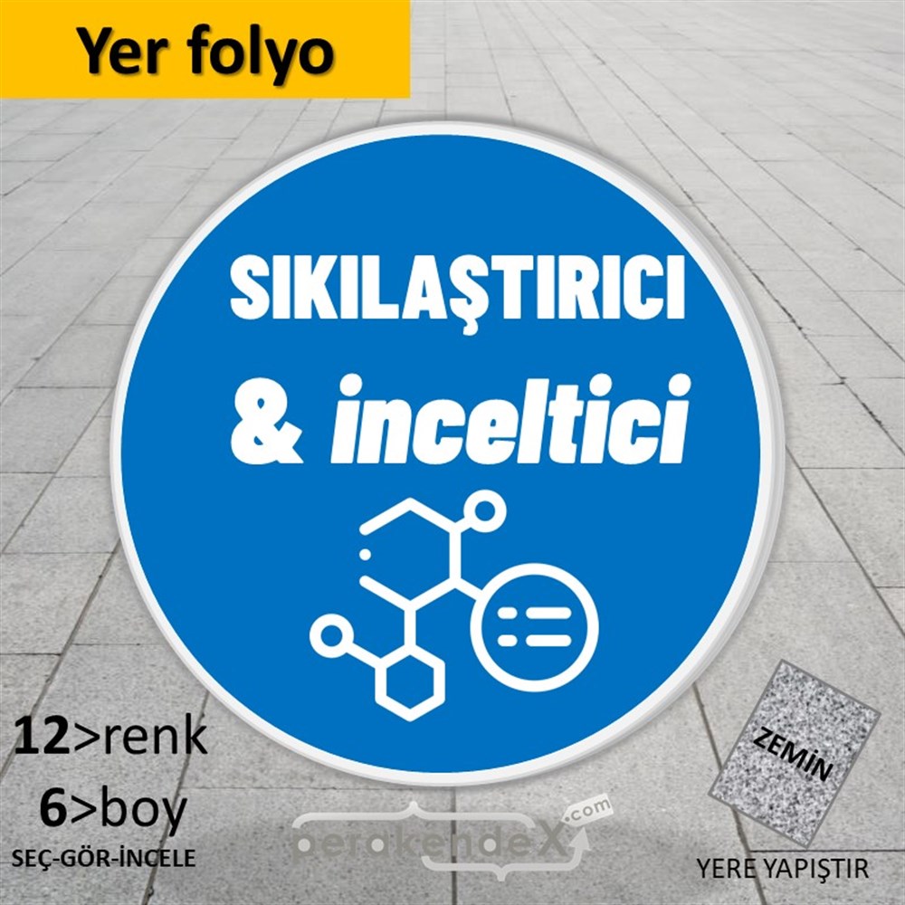 Sıkılaştırıcı Ve İnceltici Ürünler YER - ZEMİN FOLYO,  VİNİL -oval,tek yön baskıyer - zemin folyo,  vinil