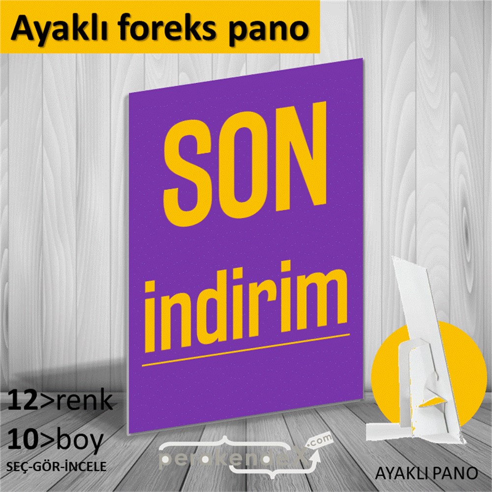 son indirim  KARTON AYAKLI POSTER,  PANO -dikdörtgen,tek yön baskı