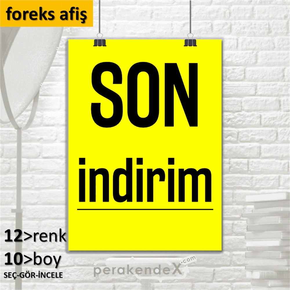 son indirim  SERT PLASTİK POSTER,  AFİŞ -dikdörtgen,tek yön baskı