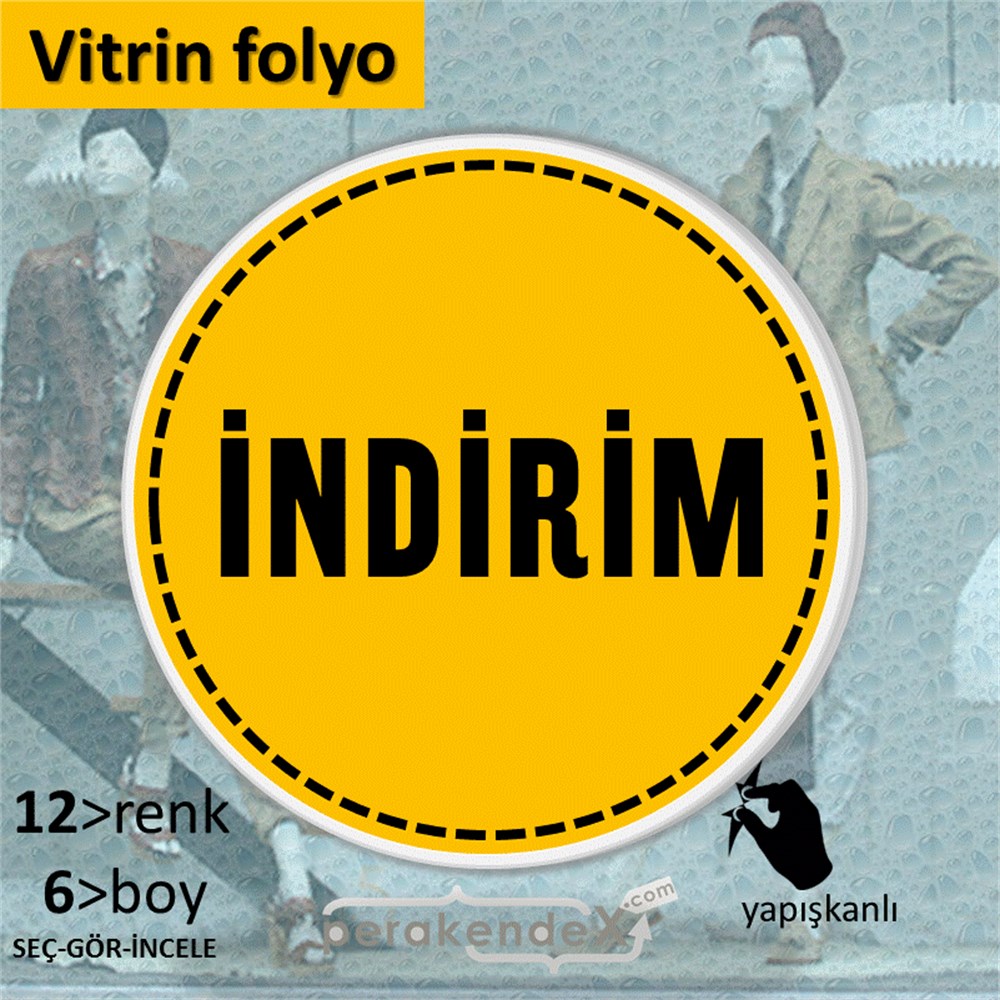standart indirim CAMA YAPIŞAN FOLYO -oval,tek yön baskı