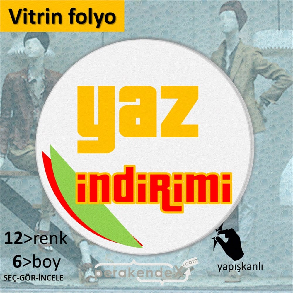 yaz indirimi CAMA YAPIŞAN FOLYO -oval,tek yön baskı
