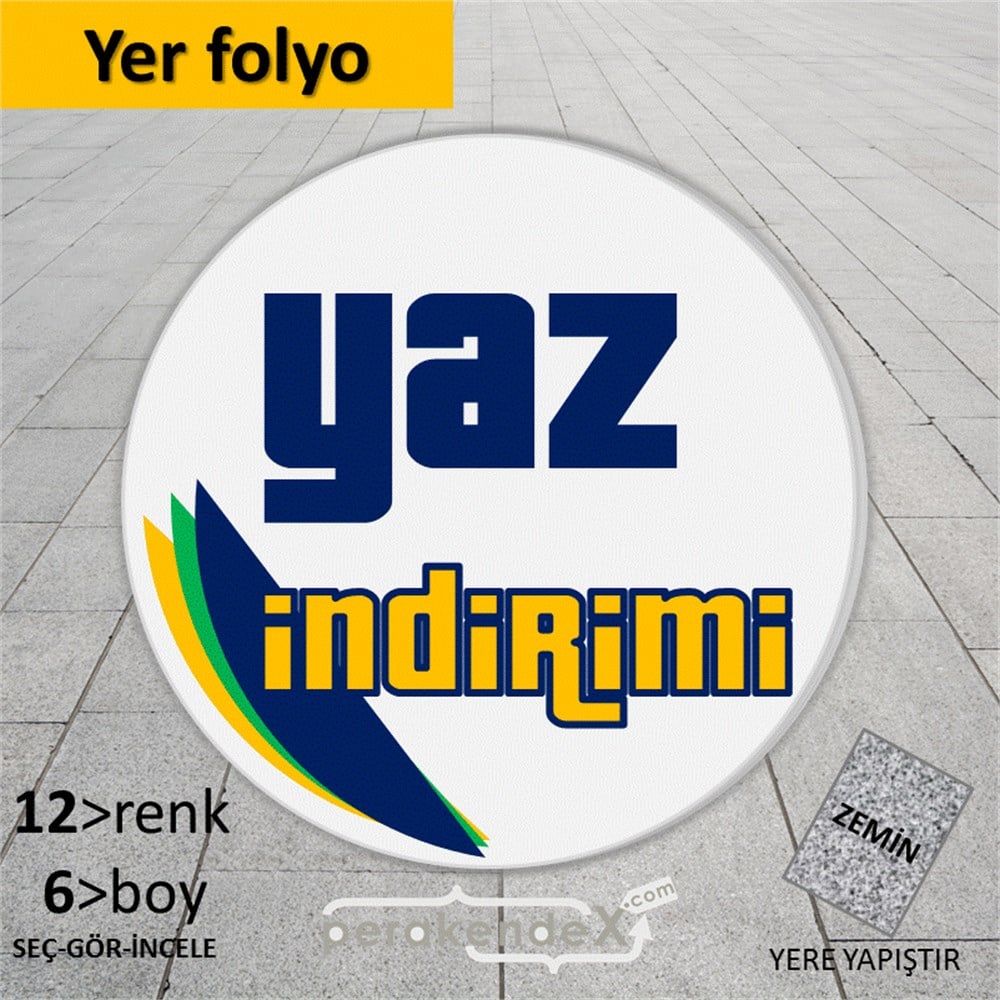 yaz indirimi YER ZEMİNE YAPIŞIR -oval,tek yön baskı