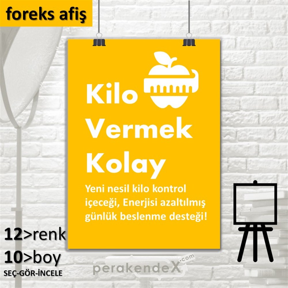 Yeni Nesil Kilo Kontrol Yazısı SERT PLASTİK POSTER,  AFİŞ -dikdörtgen,tek yön baskısert plastik poster,  afiş
