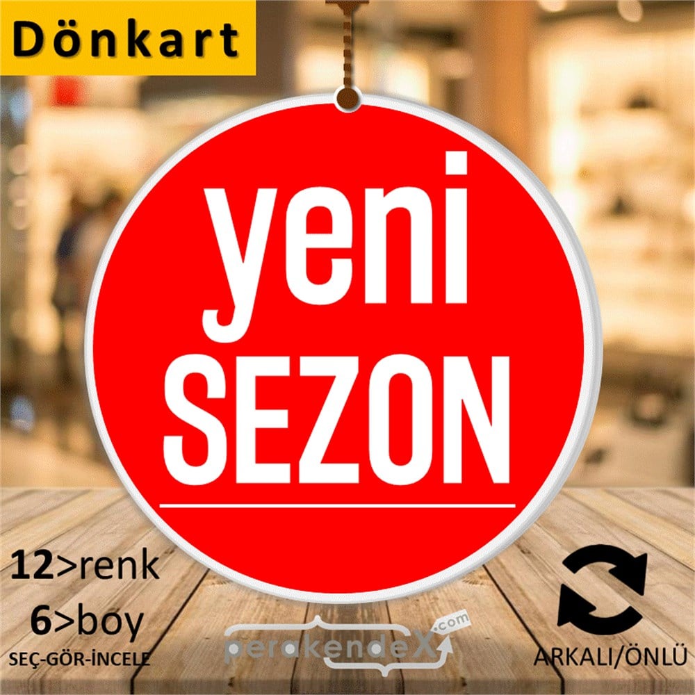 yeni sezon ++ DÖNKART -oval,çift yön baskı