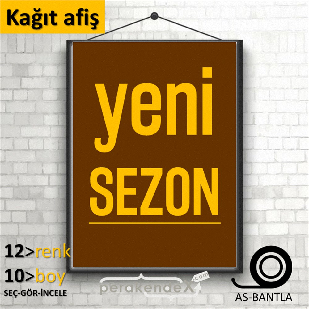 yeni sezon ++ KAĞIT POSTER,  AFİŞ -dikdörtgen,tek yön baskı