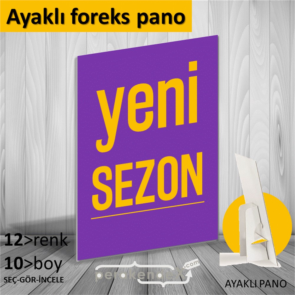 yeni sezon ++ KARTON AYAKLI POSTER,  PANO -dikdörtgen,tek yön baskı