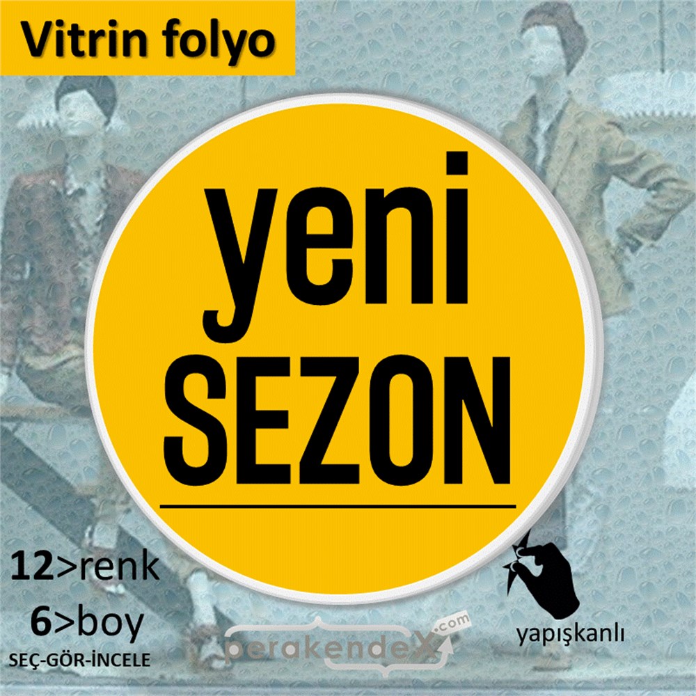 yeni sezon ++ VİTRİN - CAM FOLYO,  VİNİL -oval,tek yön baskı