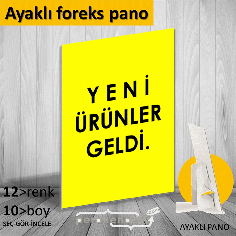 yeni ürünler geldi KARTON AYAKLI POSTER,  PANO -dikdörtgen,tek yön baskı