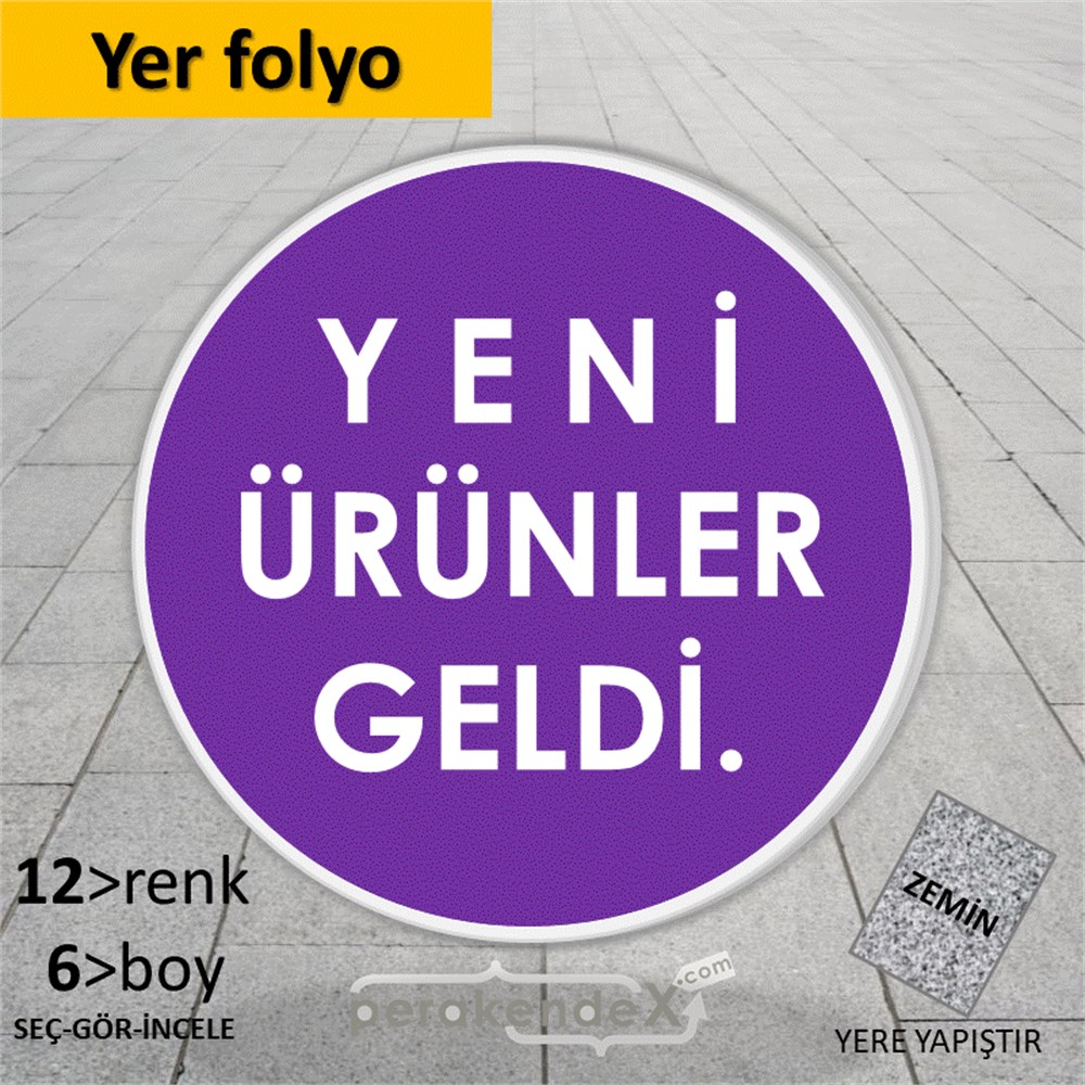 yeni ürünler geldi YER - ZEMİN FOLYO,  VİNİL -oval,tek yön baskı