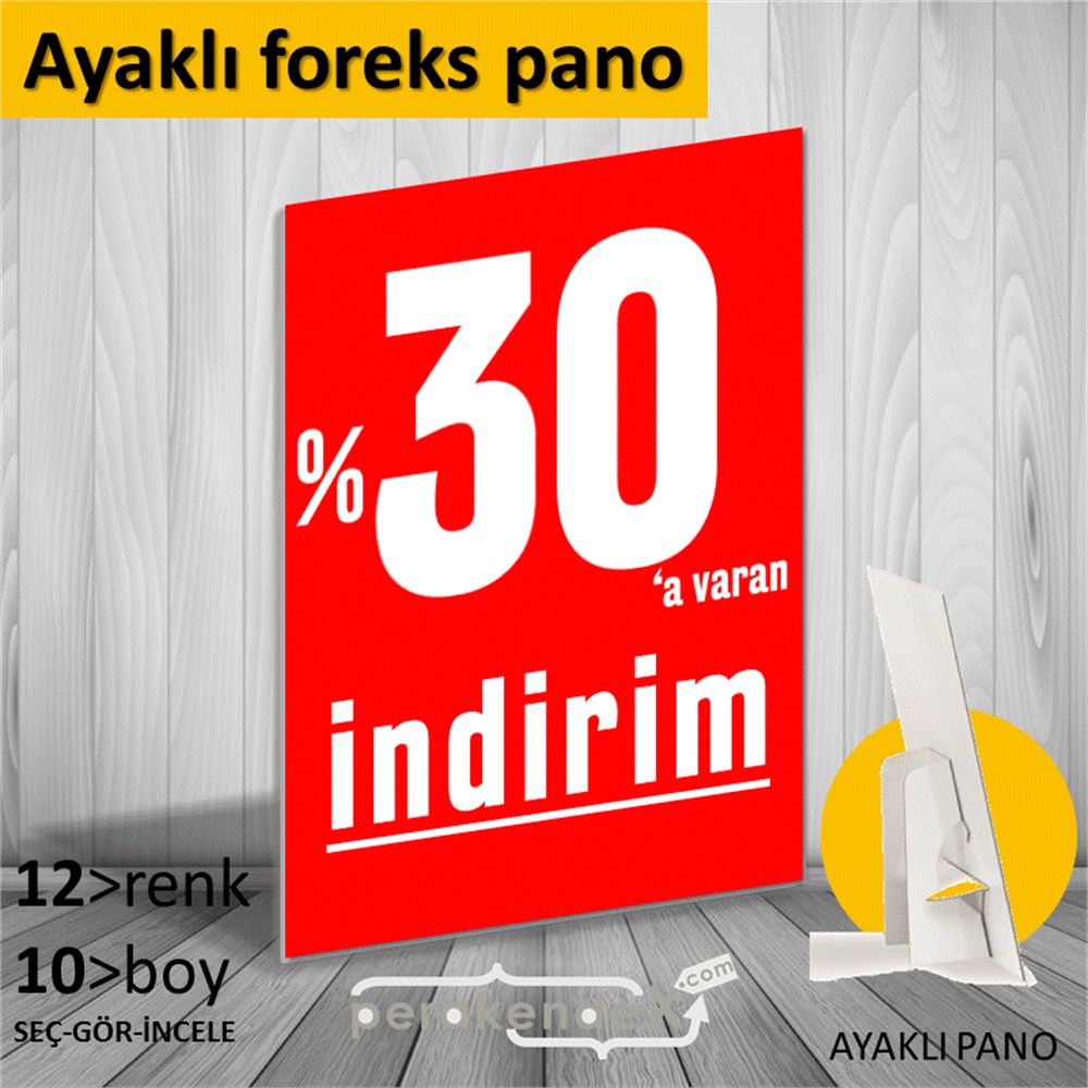 yüzde 30 a varan indirim AYAKLI REKLAM PANOSU -dikdörtgen,tek yön baskı