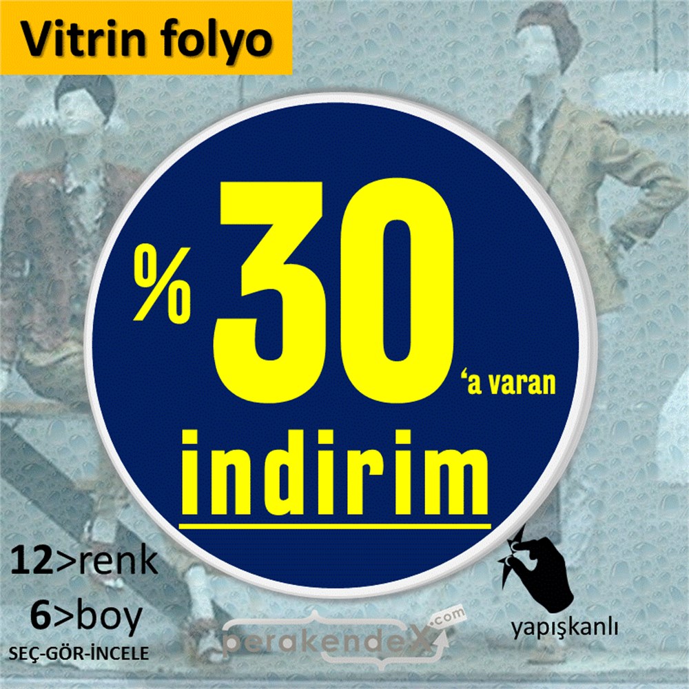 yüzde 30 a varan indirim CAMA YAPIŞAN FOLYO -oval,tek yön baskı