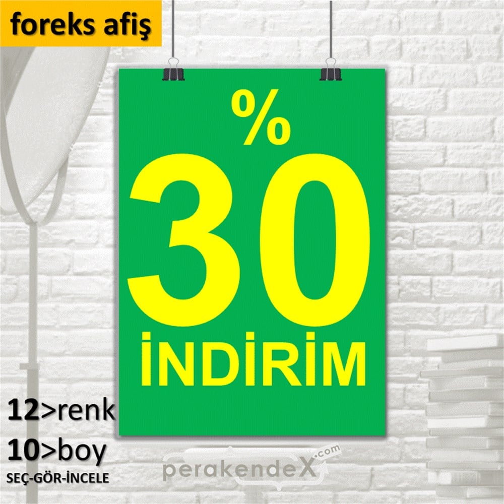 yüzde 30 indirim SERT PLASTİK POSTER -dikdörtgen,tek yön baskı
