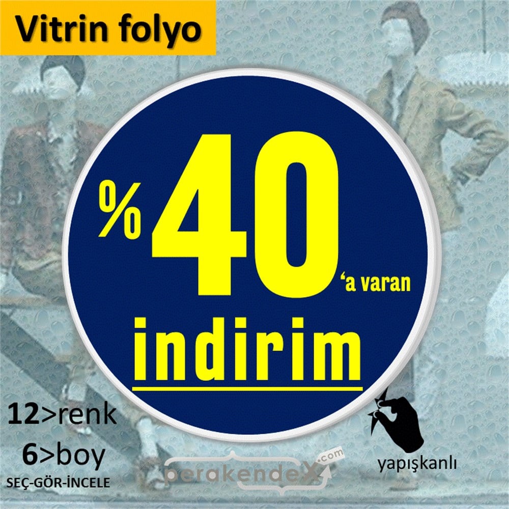 yüzde 40 a varan indirim CAMA YAPIŞAN FOLYO -oval,tek yön baskı