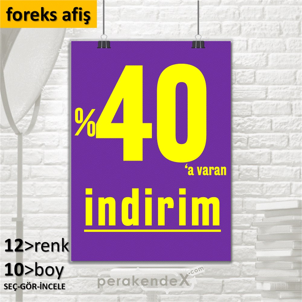 yüzde 40 a varan indirim SERT PLASTİK POSTER -dikdörtgen,tek yön baskı