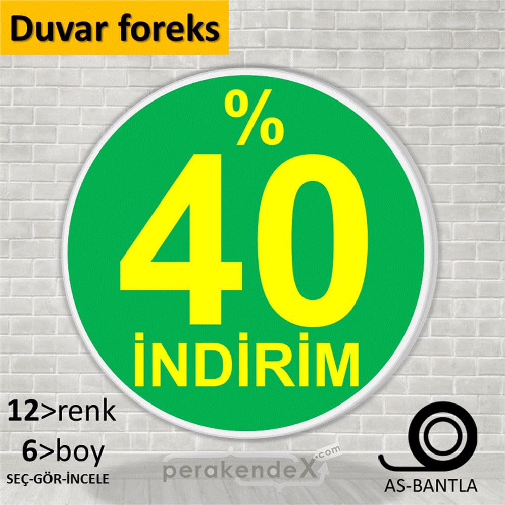 yüzde 40 indirim SERT PLASTİK POSTER -oval,tek yön baskı