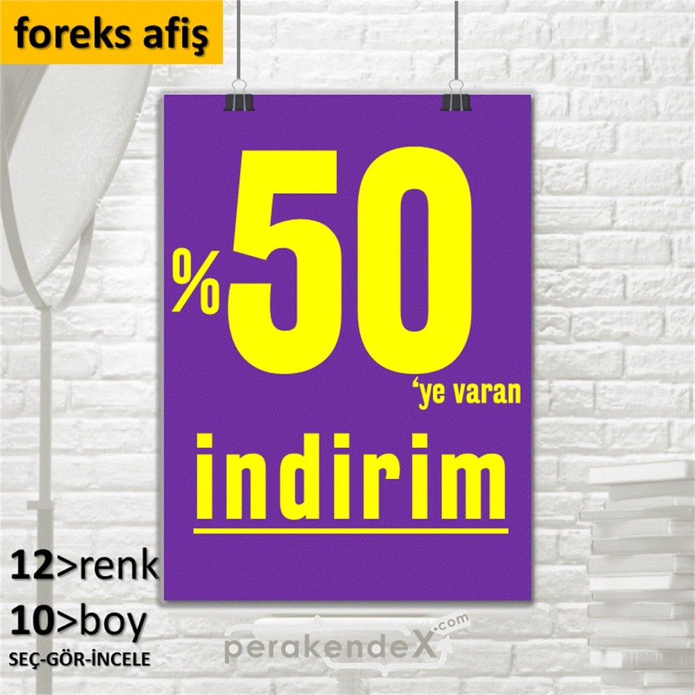 yüzde 50 ye varan indirim SERT PLASTİK POSTER -dikdörtgen,tek yön baskı