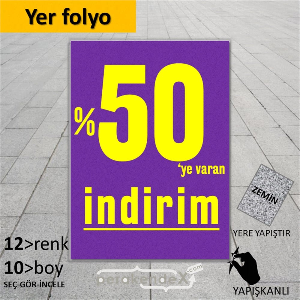 yüzde 50 ye varan indirim YER ZEMİNE YAPIŞIR -dikdörtgen,tek yön baskı