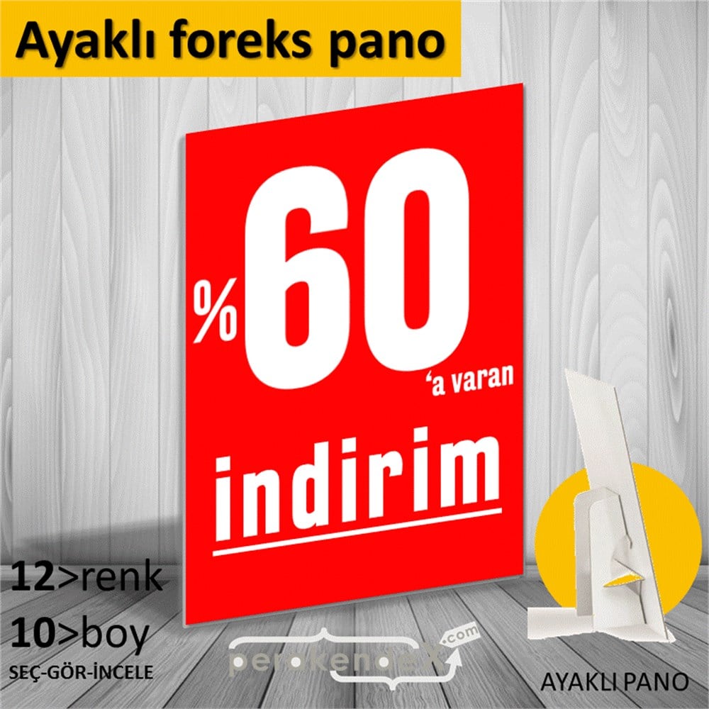 yüzde 60 a varan indirim AYAKLI REKLAM PANOSU -dikdörtgen,tek yön baskı