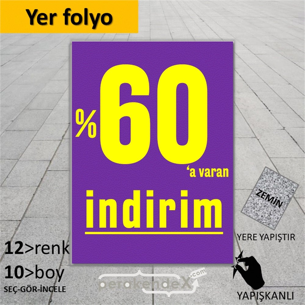 yüzde 60 a varan indirim YER ZEMİNE YAPIŞIR -dikdörtgen,tek yön baskı