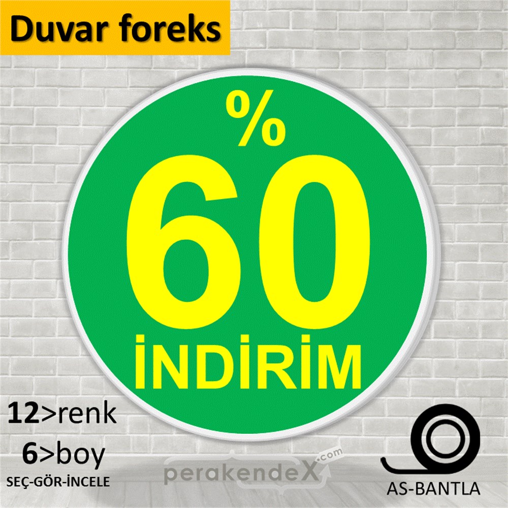 yüzde 60 indirim SERT PLASTİK POSTER -oval,tek yön baskı