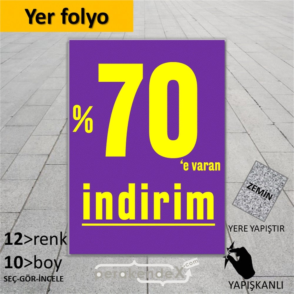 yüzde 70 e varan indirim YER ZEMİNE YAPIŞIR -dikdörtgen,tek yön baskı
